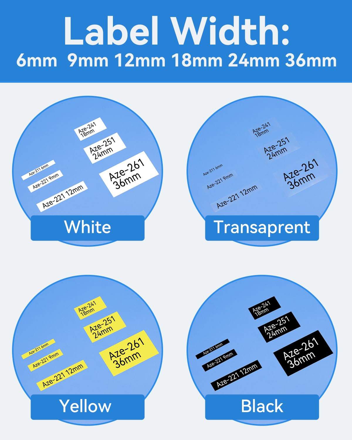 Upwinning Tze-261 Tze261 36mm Kompatile mit Brother P touch bänder 36mm, Ersatz für Tze 36mm für Brother Beschriftungsgerät P-touch CUBE Pro PT-P910BT PT-P950NW PT-P900W, 3 Stück