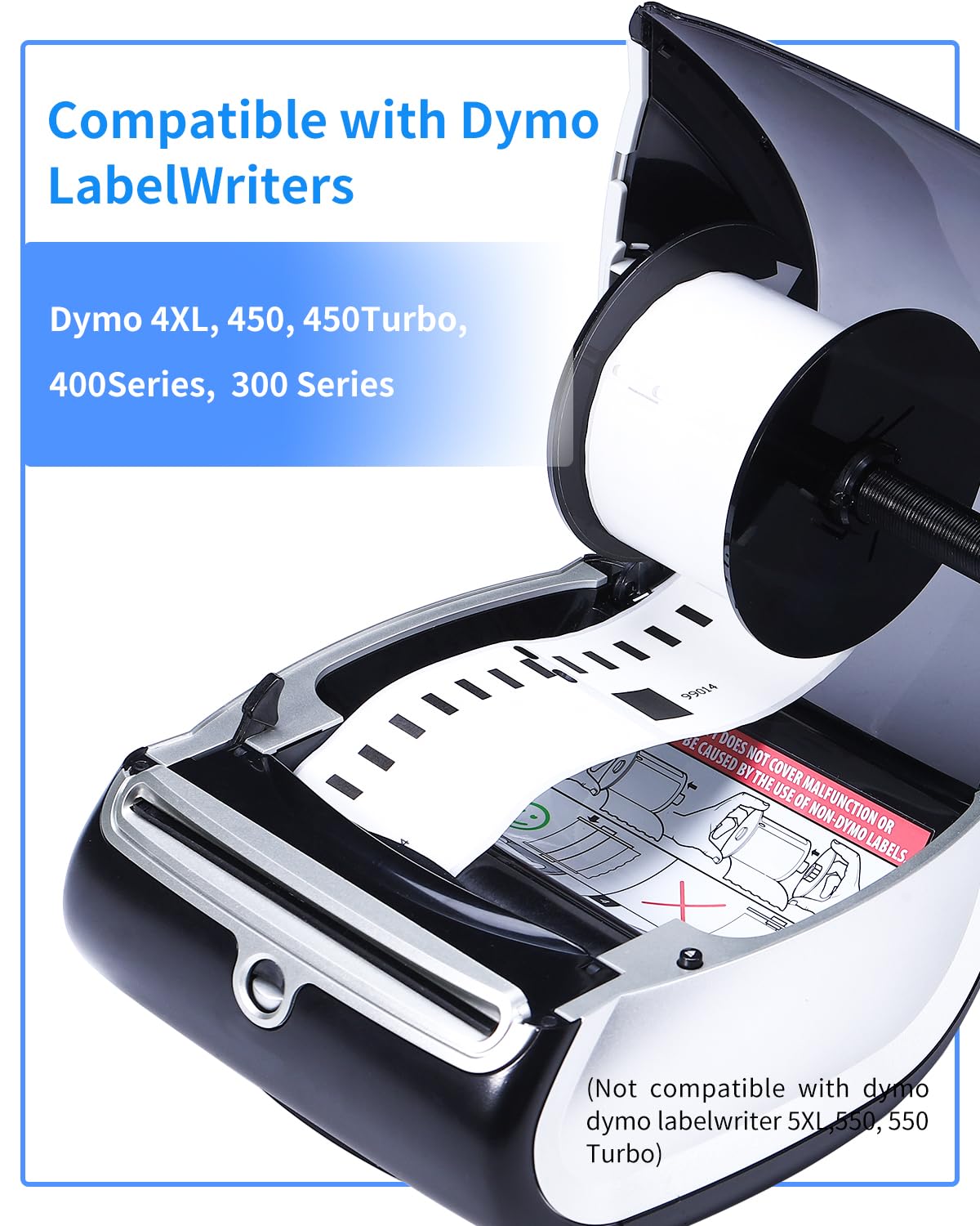 10 Compatible Rolls 99014 S0722430 54mm X 101mm Address Labels For