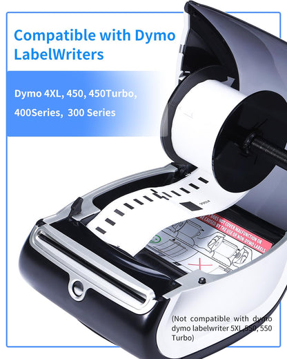 10 Rolls 99014 54mm x 101mm Address Label Replacement for Dymo 99014 Large Shipping Address Labels/Name Badges Self-Adhesive, 220 LW Labels Per Roll, Repalce for Dymo LabelWriter 4XL 450